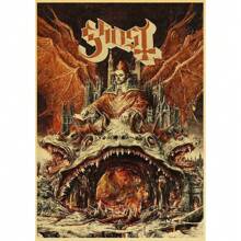 1 pieza Obra de arte de pared Póster sin marco Banda de rock fantasmal clásica de música vintage Póster de arte vintage Impresión de arte Decoración de pared de casa, bar, cafetería Arte Pop, Regalo de lienzo para cumpleaños y graduación - Multicolor - Ver 22