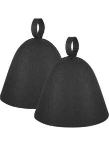 3 件套桑拿帽、桑拿蒸发器帽、桑拿羊毛帽、男女皆宜的 Banya 帽、时尚简约风格灰色加厚吸水干发帽、毛毡桑拿浴帽、水疗浴室桑拿毡帽 - A - 查看 9