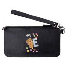 Carteiras de couro portáteis versáteis de grande capacidade porta-cartões de crédito bolsa de mão bolsa de celular com zíper celular multicamadas carteiras de celular femininas masculinas organizador de pacotes suprimentos para dormitório escolar e bolsa de volta às aulas