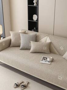 1pc Bohemian Style Sofa Cover - High Quality Polyester, Anti-Slip, Anti-Fouling, Pet Friendly, Suitable For Office, Bedroom, Living Room, Armchair To 3 Seater Sofa, All-Season, Machine Washable.