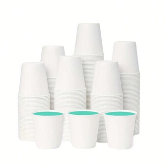 50/100/200 件浴室漱口杯、小号漱口杯、3 盎司小号纸杯、浴室杯、浴室配件、家居装饰、家居家具家居浴室装饰秋季装饰返校