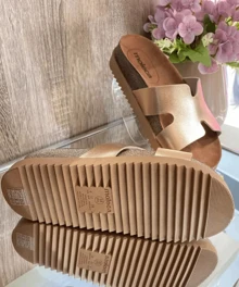 Moleca Women's Flatform Clog Sandal Summer Fashion Comfort ORIGINAL - 5500.100 - H-Strap - Rosê Moleca - Correa en H - Ver 2