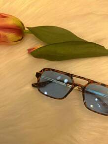 Colored Lens Glasses. New Model Sunglasses, 100% UV Protection. - Màu xanh lam - Xem 11