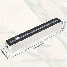 Easy-Cut Cling Film Dispenser With Suction Cup - Reusable Plastic Wrap Cutter For Kitchen, Restaurant & Supermarket Use - Perfect For Fruits & Vegetables - Multicolor - View 9