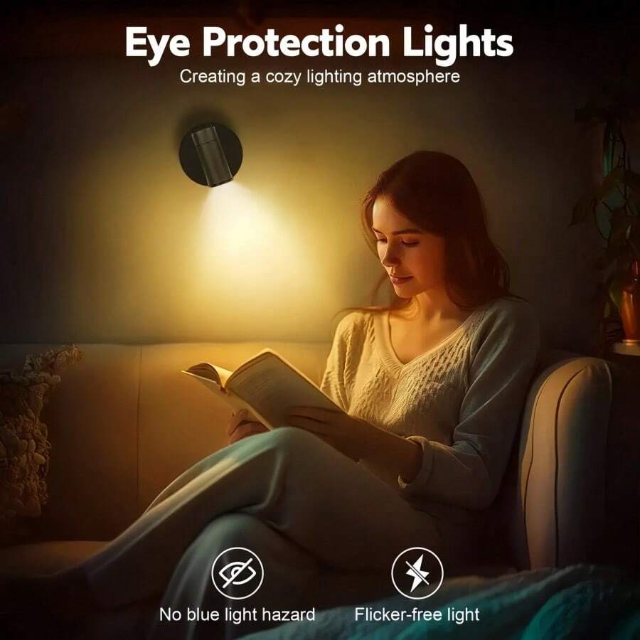 1 件室内可充电电池供电可调节 LED 聚光灯、地板灯、图片/艺术品重点照明灯，用于装饰您的空间