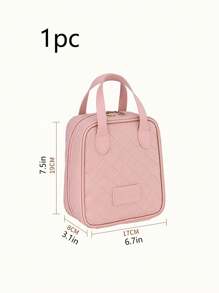 1pc High Quality Travel Large Capacity Multi-Pocket Cosmetic Bag, PU Leather Waterproof Portable Toiletry Bag, Perfect Makeup Storage Bag Perfect For Travel & Outgoing-Perfect Gift Idea Makeup Bag Makeup Bags Makeup Organizer Make Up Organizer
