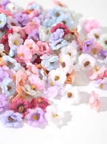 50 piezas/30 piezas Cabezas de flores de margarita artificiales de 3 CM/1.18 pulgadas, flores artificiales falsas, cabezas de flores de margarita artificiales, utilizadas para manualidades DIY, bodas, vestidos, decoración de fiestas, regalos, decoración del hogar, cumpleaños, graduación, decoración de otoño