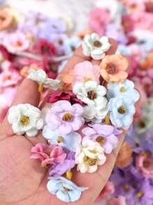 50 piezas/30 piezas Cabezas de flores de margarita artificiales de 3 CM/1.18 pulgadas, flores artificiales falsas, cabezas de flores de margarita artificiales, utilizadas para manualidades DIY, bodas, vestidos, decoración de fiestas, regalos, decoración del hogar, cumpleaños, graduación, decoración de otoño