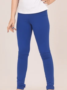 Girls' Leggings Kids Youth Suplex 6-8-10-12-14-16 Lavin Basic - 寶藍色 - 查看 1