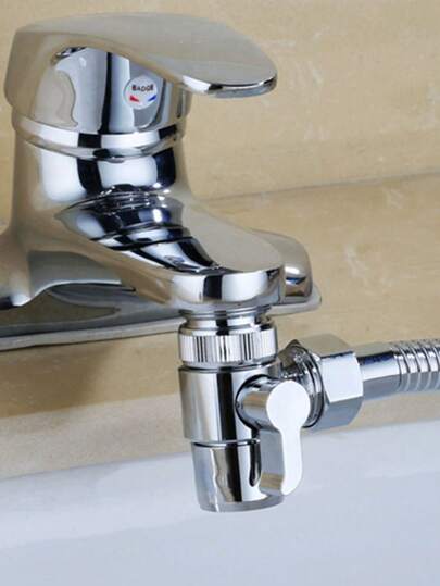 1/2件装银色水龙头分水器水槽水龙头淋浴水龙头浴室水槽水龙头厨房水槽水龙头浴缸水龙头厨房配件厨房水龙头配件厨房用品厨房配件厨房工具