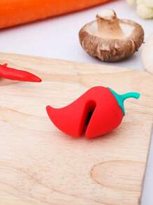Juego de 3 piezas de levantadores de tapa de olla de silicona, soporte antiderrames y resistente al calor para tapas de ollas, herramienta de cocina duradera - Multicolor - Ver 5
