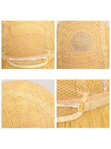 动漫角色扮演假发 公主假发 黄金色长卷发角色扮演假发 女孩合成假发 黄色卷发角色扮演假发 万圣节派对角色扮演假发 - 金色 - 查看 5