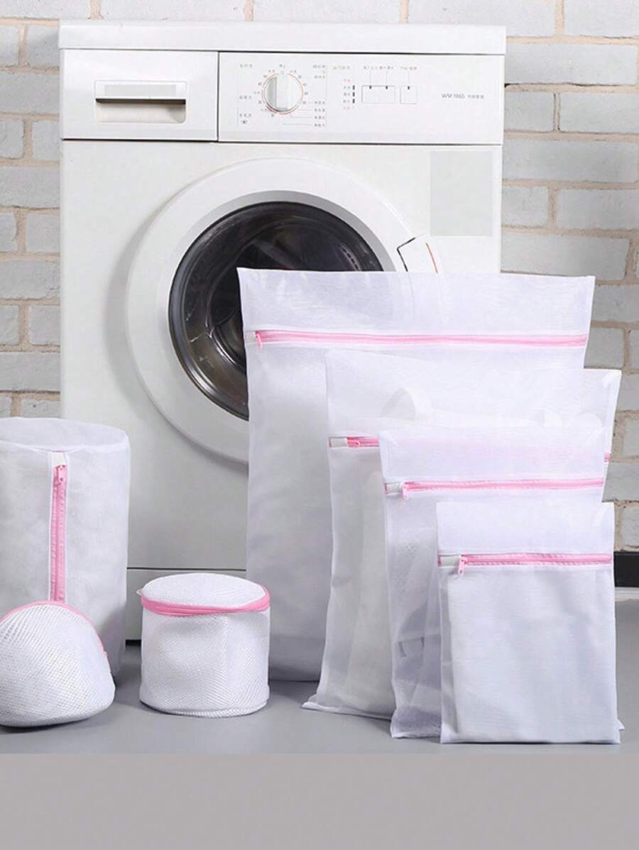 Túi giặt S/M/L/3 chiếc cho đồ mỏng manh, Túi giặt lưới, Túi giặt giày dép, Túi giặt có dây rút, Túi giặt áo ngực, Túi giặt tất, Túi giặt gia cố, Túi giặt chống biến dạng gia dụng, Túi giặt đồ lót và áo ngực, Túi lưới giặt chống rối, Túi phân loại quần áo hành lý - nhiều màu - Xem 1