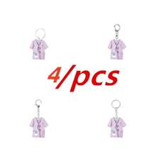 3pcs/1pc Nurse Keychain - 2D Acrylic Design With Stethoscope & Name Tag Acrylic Pendant - Perfect Gift For Nurse Appreciation Halloween School Letter Car Accessories Cute Goth Y2k
