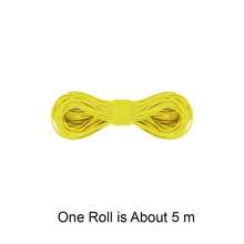 Cordão elástico de 2,5 mm, cordão elástico para fazer joias, pulseiras, contas, faça você mesmo, tiras de gancho de costura, cinta de amarração para acampamento (5 metros por pacote)