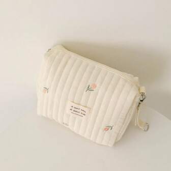 2024 New INS Zipper Embroidery Diaper Bag, Stroller Organizer Bag For Baby Bottles And Diapers