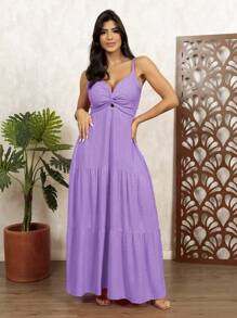 Women's Popcorn Dress - Lila - Ver 1