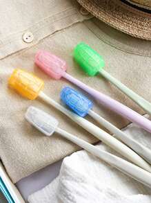 12/8/4/1pc Portable Toothbrush Holder - Keeps Your Toothbrush Clean And Convenient For Travel! Toothbrush Holder, Toothbrush Cap, Toothbrush Protector, Travel Accessories, Back To School - Multicolor - View 4