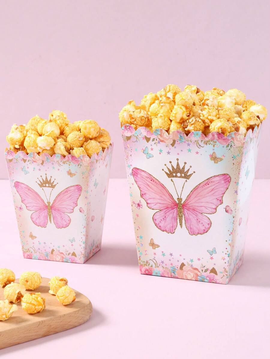 20 hộp bỏng ngô hình bướm hồng, hộp đựng thực phẩm dùng một lần cho nhà bếp, hộp đựng khoai tây chiên, cốc đựng bỏng ngô, hộp đựng quà tặng tiệc sinh nhật hình bướm hồng, túi đựng kẹo, xô đựng bỏng ngô, hộp đựng quà, hộp đựng trang trí bánh mì, quà tặng dự tiệc, quà tặng sinh nhật, hộp quà tặng, hộp đựng đám cưới - bướm hồng - Xem 1