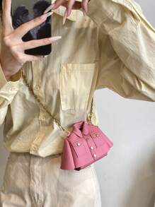 超级迷你包时尚个性化服装形状可爱包多功能配件斜挎包，尽管实用性较低 - A - 查看 7