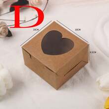 50 Sets Clear Plastic Cupcake Box With Window And Sealing Sticker For Muffins, Pastries, Cookies And Other Desserts Packaging Gift Bag Party Kitchen