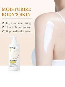 Bioaqua Rice Extract Body Lotion Cream Moisturizes 250ml - White - View 4