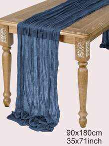 5 pezzi Runner da tavolo plissettato blu navy, tovaglia pieghevole, decorazione festiva per compleanni, decorazione per matrimoni, decorazione domestica per vacanze, decorazione da tavolo per feste, tovaglia da tavolo blu scuro, bandiera da tavolo, tovaglia tinta unita, decorazione per compleanni e matrimoni, decorazione per il Nuovo Anno 2026, bomboniere per feste, decorazione natalizia, runner natalizio, decorazione natalizia, decorazione di Ognissanti