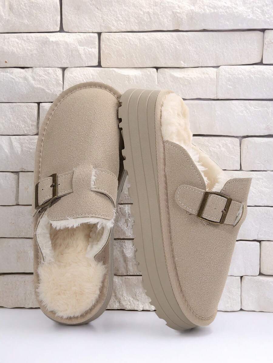 Women's Slip-On Platform Loafers With Chunky Heels For Casual Comfort