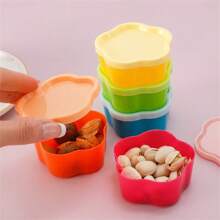 5pcs/Set Multi-Color Mini Food Storage Containers, Plastic, Rainbow Candy & Nut Organizer Boxes, Kitchen Spice & Jam Rack