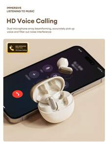 Auriculares Bluetooth Lenovo LP19PRO, semi-intrauriculares, controlador dinámico grande, sonido envolvente de 360°, audio de alta calidad, baja latencia, larga duración de la batería, deportes, música, juegos, llamadas claras con micrófono, auriculares inalámbricos para teléfonos inteligentes y tabletas - Negro - Ver 6