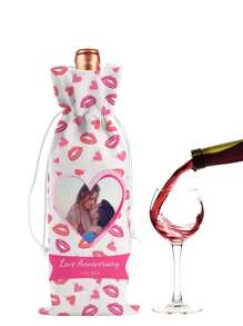 1 Stück/5 Stück/8 Stück Individuelle Lein-Optik Weinbeutel Geschenktüte, personalisierter Weinflaschen Bezug, wiederverwendbarer Weihnachts Weinflaschen Überzug, geeignet für Weihnachten, Hochzeit, Geburtstag, Feiertagsparty, Einweihungsfeier, Aufbewahrung