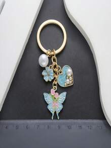 1 Stück Tulpe Herz Schmetterling Schlüsselanhänger Anhänger, Muschel Seestern Pentagramm Schlüsselanhänger Dekoration für Geldbörse, Rucksack, Umhängetasche, Neujahr, Feiertag, Valentinstag, Geburtstag Geschenk, Heimdekoration, Zimmerdekoration, Wanddekoration