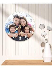 1pc Custom Photo Wall Clock, Personalized Picture Clock, 8/10/12Inch Photo Wall Clocks For Living Room Decor With Photo, Customizable Desk Clock For Bedroom, Customized Gift For Birthday Wedding Valentine's Day For Housewarming Dining Room, Living Room, Bedroom, Office, Tea Room, Home Gifts Graduation,Multi-Functional, Quick Dry,Waterproof,Anti-Mold,Reusable,Ornamental,Cute,Stylish,Exquisite,Adorable,Tidy,High-Quality,Modern,Custom,Personalized,Unique,Ideal Gifts For Him,Ideal Gifts For Her,Kitchen,Dining Room,Bathroom,Living Room,Bedroom,School,Office,Tea Room,Home,Garden,Home Harmony - Style a - View 5