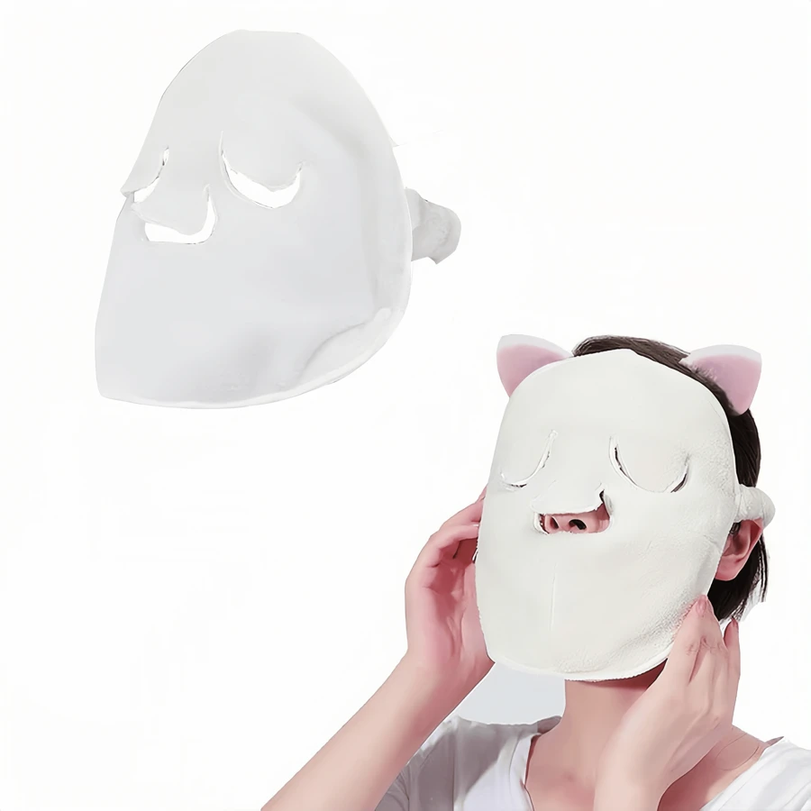 Khăn mặt nén nóng, Mặt nạ mặt nạ tái sử dụng Chăm sóc da Máy xông hơi mặt Khăn mặt nóng lạnh Chăm sóc da, Máy xông hơi mặt dưỡng ẩm, Khăn mặt làm đẹp cho gia đình và tiệm làm đẹp Eusable - Nhiều màu - Xem 1