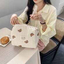 2024 New INS Zipper Embroidery Diaper Bag, Stroller Organizer Bag For Baby Bottles And Diapers, Maternity Bag