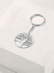 1 Stück personalisierter Name aus rostfreiem Stahl Stammbaum Schlüsselanhänger, stilvoller Taschenzubehör, Jahrestag, Abschluss DIY Geschenke Muttertags Geschenke für Familie Geburtstags Geschenke Weihnachtsgeschenke Valentinstag Geschenke