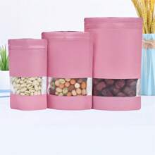 100pcs Resealable Packaging Bags, Black Gift Wrapping Bag, Small Business Double-Sided Color Smell Proof Bags For Food Storage Flat Bags, Opaque Mylar Bags, Suitable For Small Business Double - Sided Color Smell Proof Bags For Food Storage Flat Bags, Birthday Gift Organizer, Wedding Party Props, Suitable For Wedding Birthday Holiday New Year Party Valentine's Day