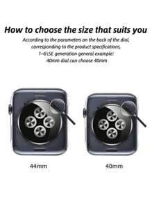 3 pezzi di pellicola protettiva compatibile per Serie 10 (42mm), Serie 10 (46mm), SE/8/7/6/5/4/3/2/1, pellicola morbida, idea regalo per compleanni, famiglia e amici, proteggi schermo, cover e accessori per orologi