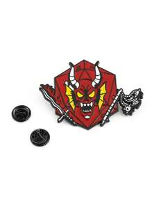 1 pieza Accesorio decorativo de moda de estilo punk en forma de animal oscuro de metal, insignia/pin para prendas de vestir y bolsas, amuleto para ropa y mochilas escolares