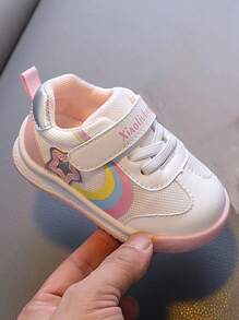 Zapatillas de bebé impermeables, suaves y antideslizantes, con suela blanda, aptas para niños y niñas de 1 a 4 años, para uso en interiores y exteriores, zapatos casuales para caminar con y banda elástica, fáciles de poner y quitar, zapatos de entrenamiento para niños pequeños