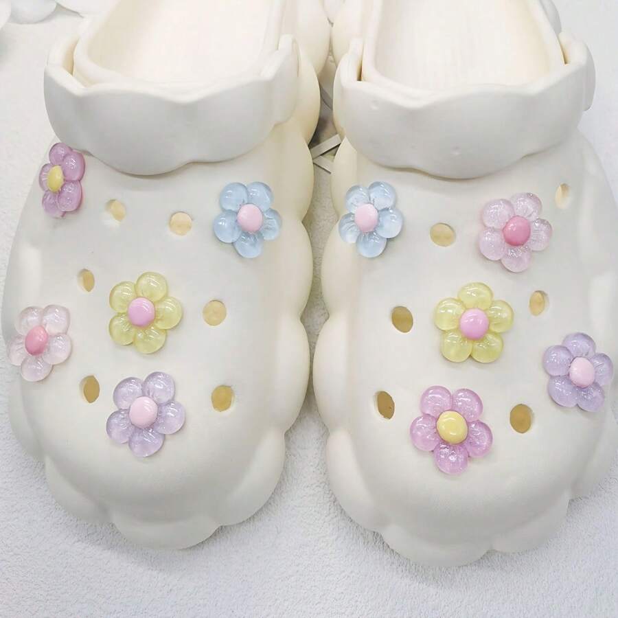 Bộ 10 phụ kiện giày hoa lấp lánh, hoàn hảo để trang trí giày Clog & Sandal DIY, - Lý tưởng làm quà tặng tiệc sinh nhật cho phụ nữ - Nhiều màu - Xem 1