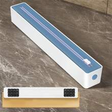 Easy-Cut Cling Film Dispenser With Suction Cup - Reusable Plastic Wrap Cutter For Kitchen, Restaurant & Supermarket Use - Perfect For Fruits & Vegetables - Multicolor - View 11