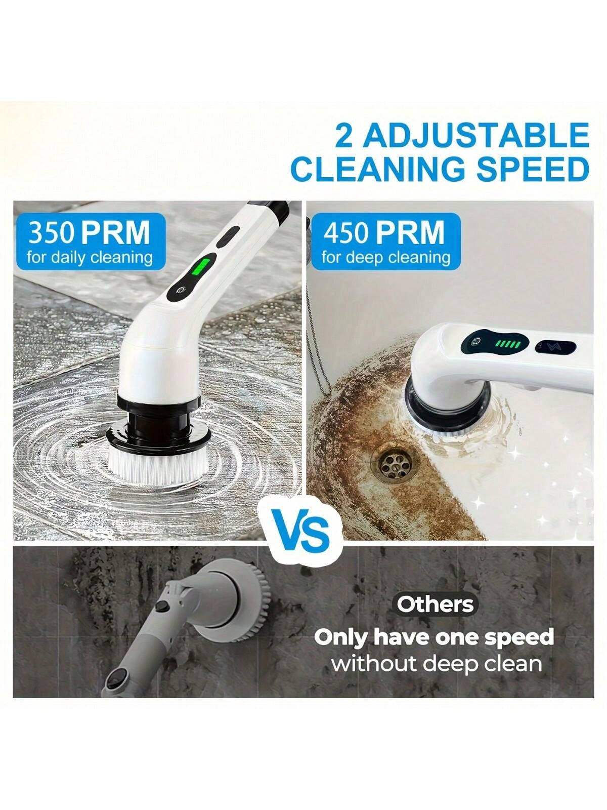 مجموعة منظف كهربائي دوّار للأرضيات – فرشاة كهربائي...