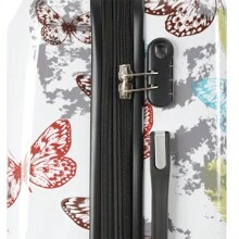 Design francez de marcă europeană Material POLICARBONAT de 20 de inci, imprimare completă, extensibilă, de capacitate mare, silențioasă, cu blocare sigură, impermeabilă și rezistentă la zgârieturi, esențială pentru călătorii, obligatorie pentru vacanță, elegantă și la modă, ușoară și confortabilă, cadou special pentru călătorii de familie, articol de top pentru primăvară/vară, în culori strălucitoare, potrivită pentru bărbați și bagaje de mașină.