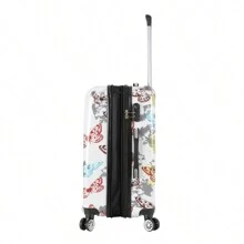 Design francez de marcă europeană Material POLICARBONAT de 20 de inci, imprimare completă, extensibilă, de capacitate mare, silențioasă, cu blocare sigură, impermeabilă și rezistentă la zgârieturi, esențială pentru călătorii, obligatorie pentru vacanță, elegantă și la modă, ușoară și confortabilă, cadou special pentru călătorii de familie, articol de top pentru primăvară/vară, în culori strălucitoare, potrivită pentru bărbați și bagaje de mașină.