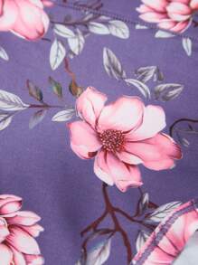 5 chiếc quần lót nữ cỡ lớn họa tiết hoa sen thanh lịch và thoải mái, quần lót tam giác cực rộng - Nhiều màu - Xem 10