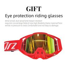 AD 1 Mũ bảo hiểm Motocross màu đỏ và đen dành cho xe đạp địa hình, bảo vệ xe đạp điện và xe đạp, mũ đua xe địa hình cho nam và nữ, mũ bảo hiểm mọi mùa - Đỏ - Xem 10