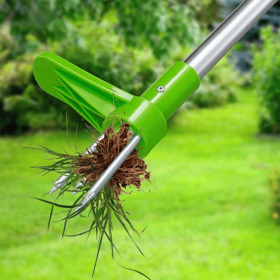 Garten Unkrautstecher kann in zwei Teilen gespalten werden, Aluminium