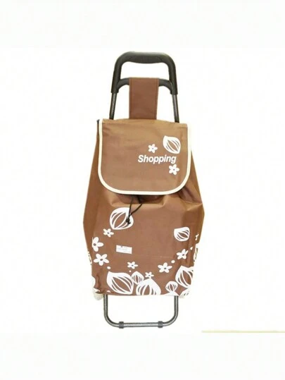 55L Capacity Rolling Shopping Trolley, Waterproof, Wear-Resistant, High Quality, With Soft Wheels, Premium Oxford Fabric, 1.8kg, Available In Multiple Colors, 91 X 24 X 32cm