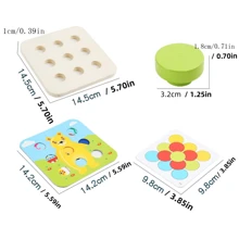 Giocattolo educativo in legno Montessori a forma di fungo colorato, puzzle numerico, gioco multifunzionale, regalo di compleanno per scuola, studenti, cartoleria, forniture scolastiche - Multicolore - Visualizzare 3